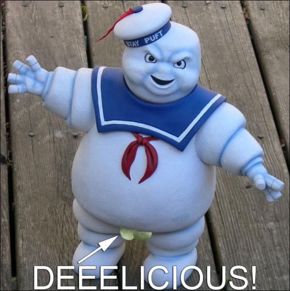Stay Puft Marshmallow Man's Nuts
