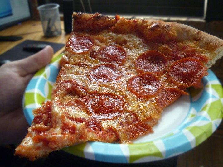 Pepperoni Slice from Jimmy's Pizza Cafe Chicago